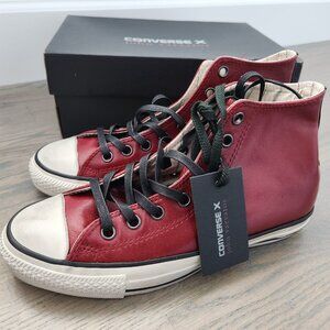 NWT John Varvatos x Chuck Taylor All Star Burnished High 'Oxblood' MEN 8 Unisex